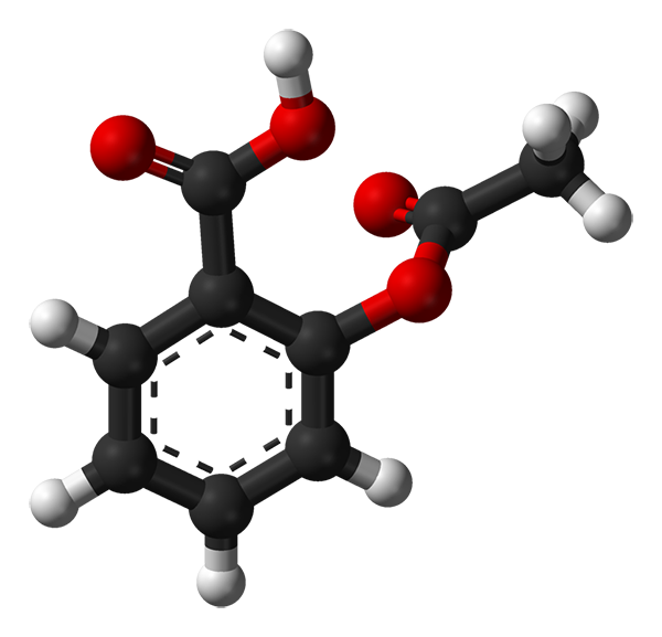 Molecule of aspirin