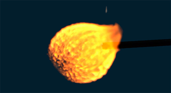 Hydrogen bubbles explosions