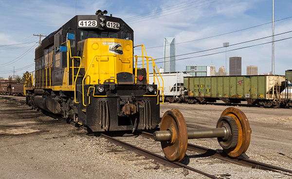 Roues d'un train